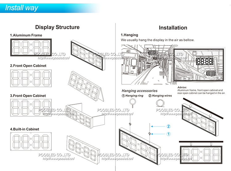 gas station led price sign