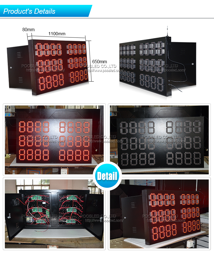 automatically adjust brightness led digits sign