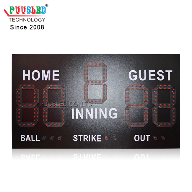 Waterproof electronic outdoor play sports scoreboard led scoreboard led baseball scoreboards for sale sport gametime display