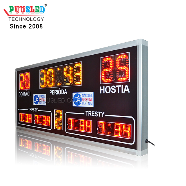 LED electronic sports goal scoreboard led scoreboard led hockey scoreboards for sale LED sport gametime display