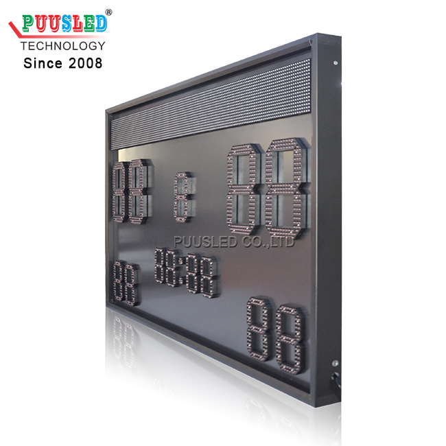 Outdoor Waterproof Red Color Led Digital Scoreboard HOME AWAY LED Football Scoreboard for Sport Games