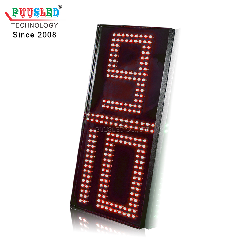 9/10 Square Type PCB LED Number Module 215x465mm 20mm Iron Shell for US Gas Station Price Sign 9/10 Tenths Red Green White
