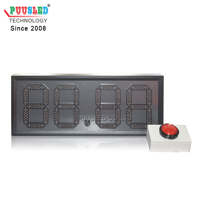 PUUSLED Party Game Challenge 10 Seconds Game Timer LED 7 Segments Digital Red Count up Clock With Start Stop Button