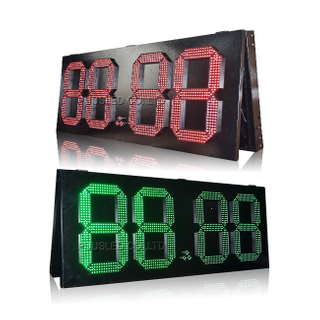 PUUSLED Outdoor Waterproof LED Digit Gas Price Sign 7 Segments Digital Number Gas Station Price Board for Sale