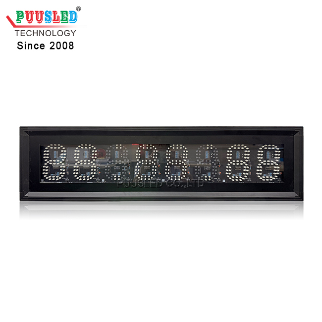Customized Product H:M:S Timer Indoor PCB 7segments Led Digital Number Time and Temp Led Clock Sign