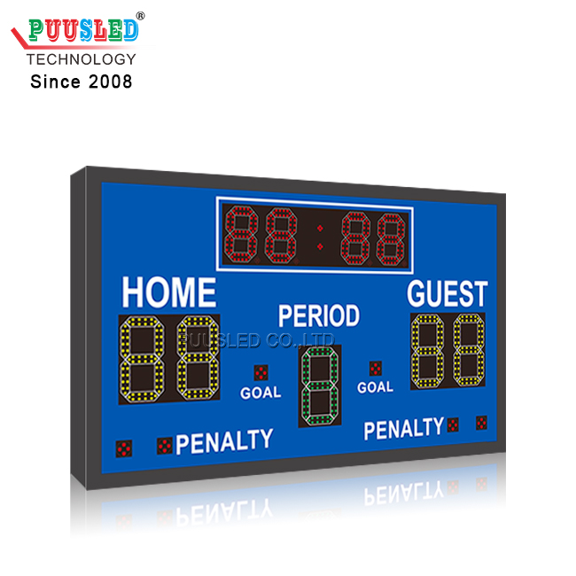 PUUSLED LED Digital Products LED Sports Scoreboard LED Sport Hockey Gametime Display LED Hockey Scoreboards for Match