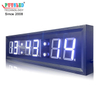 Aluminum Frame Indoor LED Digital Wall Clock Timer Brightness Adjustments for Airport Train Shopping Malls Retail Stores Subways