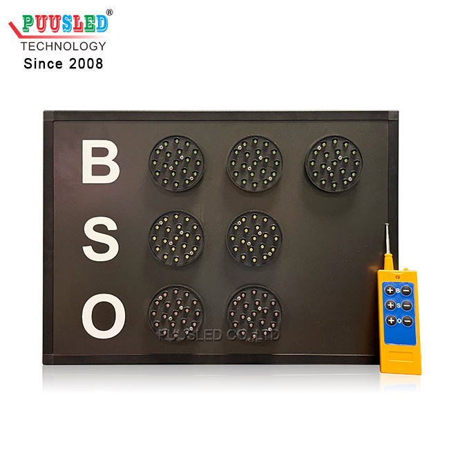 Portable Electronic Baseball Counting Board Outdoor LED Sports Scoreboard Led Baseball BSO Counter for Games