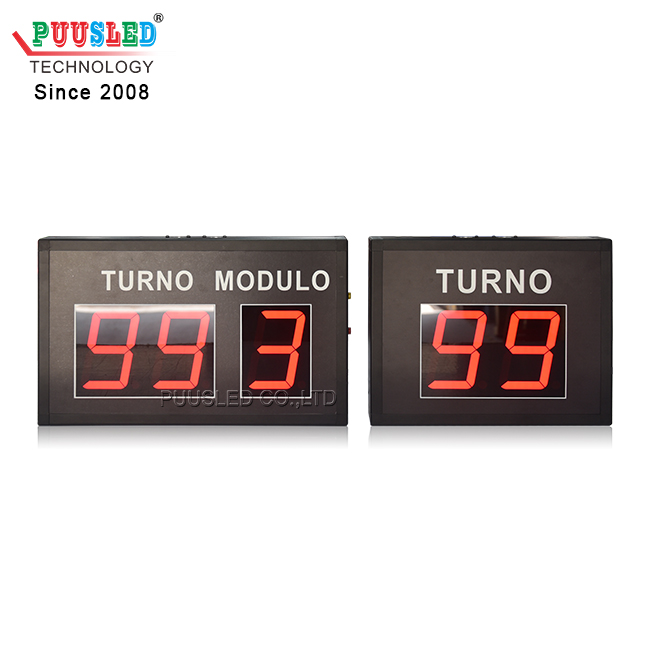 Mini Size Indoor LED Queue Calling System Remote Control LED Digital Calling Display Digital Board