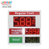 Outdoor Brightness PCB Digital Number LED Gas Price Sign Gas Station Lighting Box Oil Price Display for US Gas Station