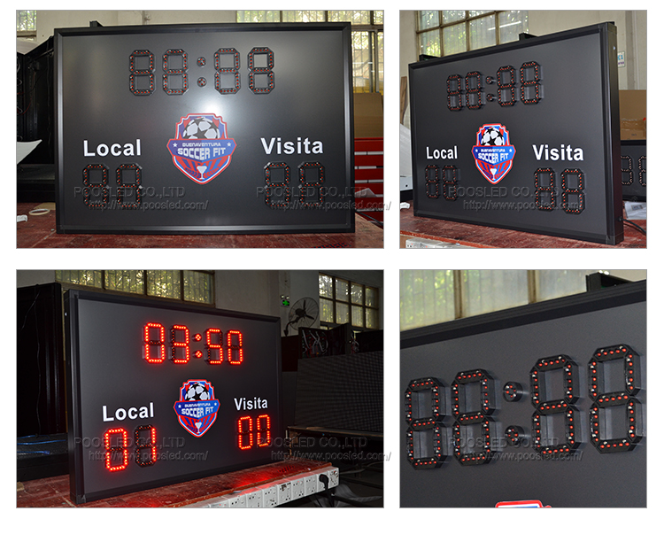 led football scoreboard