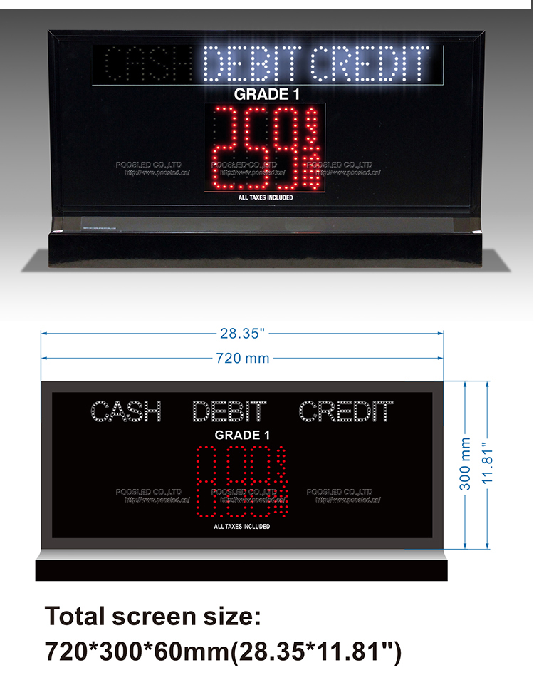 led gas price signs