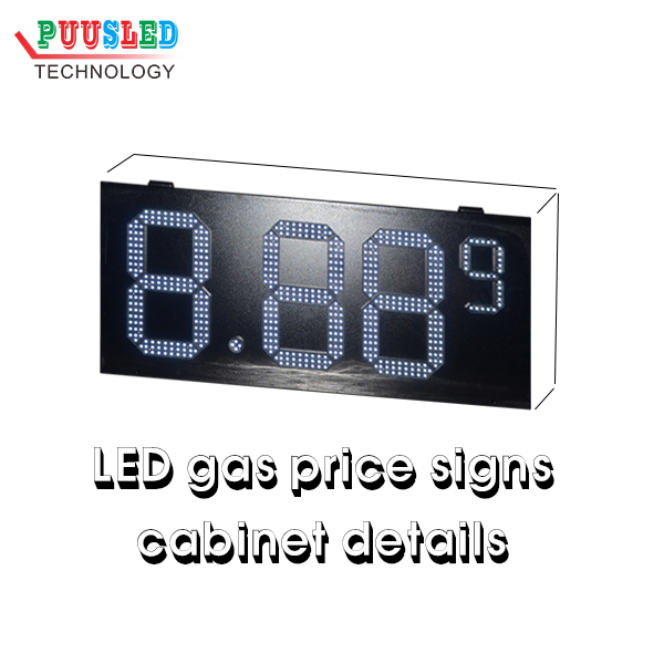 LED gas price signs cabinet details