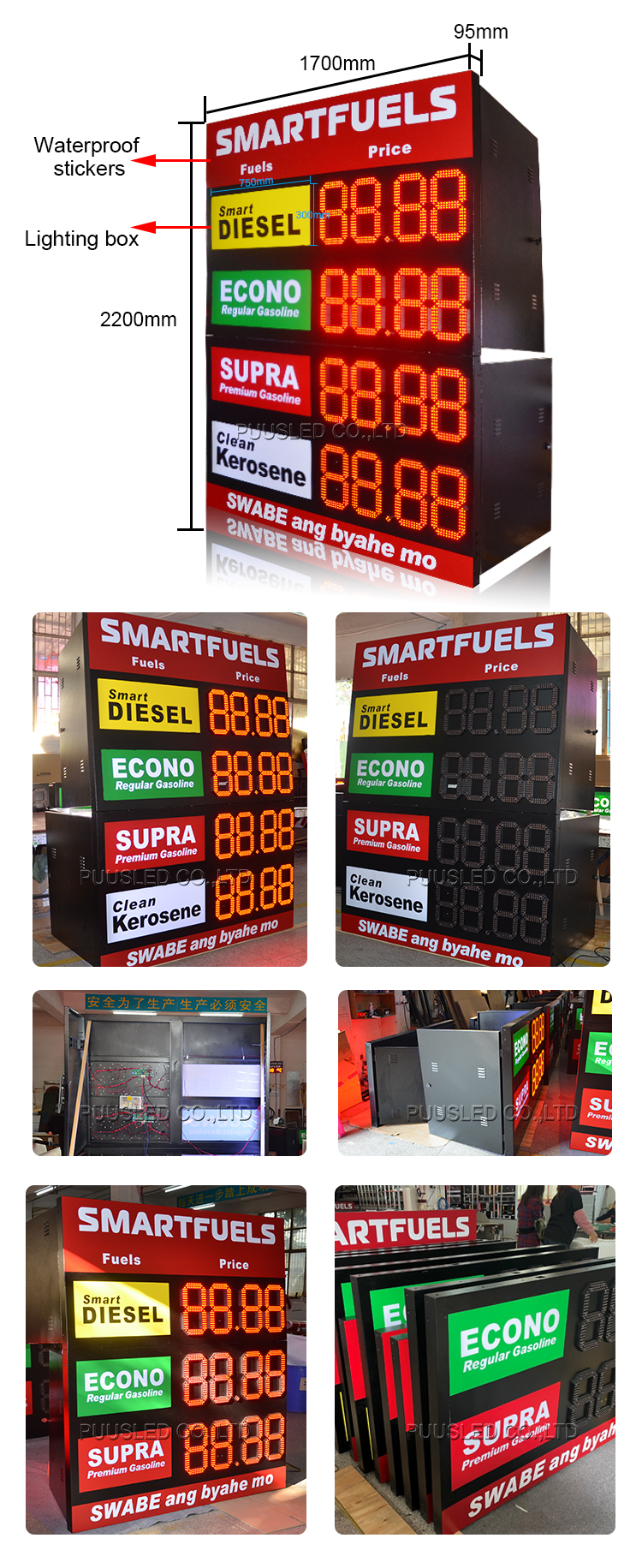LED gas price sign