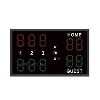 Tennis player score record sign board wireless remote control LED recordboard multi round score record board for sale