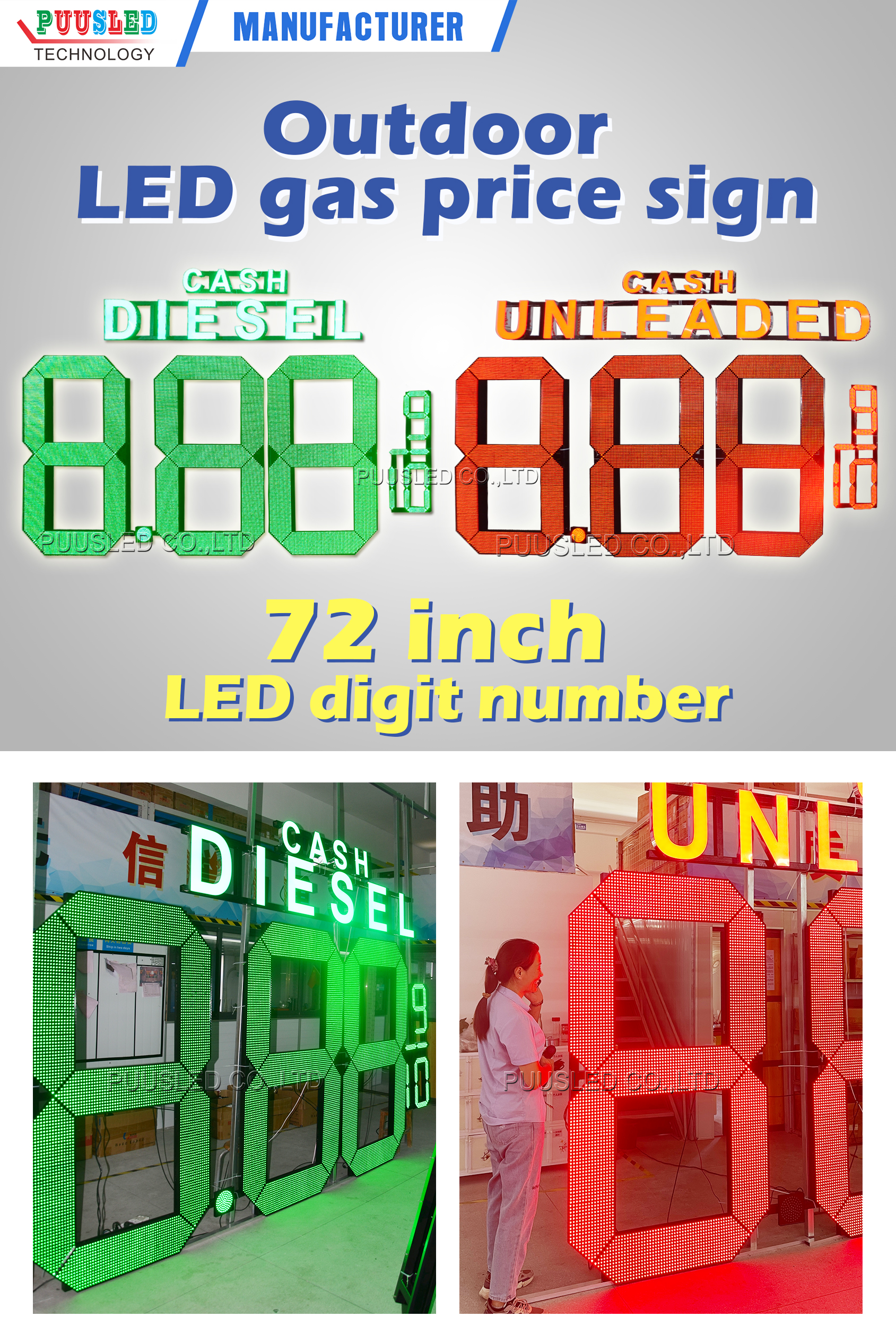 LED gas price signs