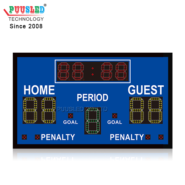 PUUSLED LED Digital Products LED Sports Scoreboard LED Sport Hockey Gametime Display LED Hockey Scoreboards for Match