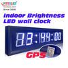 Aluminum Frame Indoor LED Digital Wall Clock Timer Brightness Adjustments for Airport Train Shopping Malls Retail Stores Subways