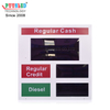 Outdoor Brightness PCB Digital Number LED Gas Price Sign Gas Station Lighting Box Oil Price Display for US Gas Station
