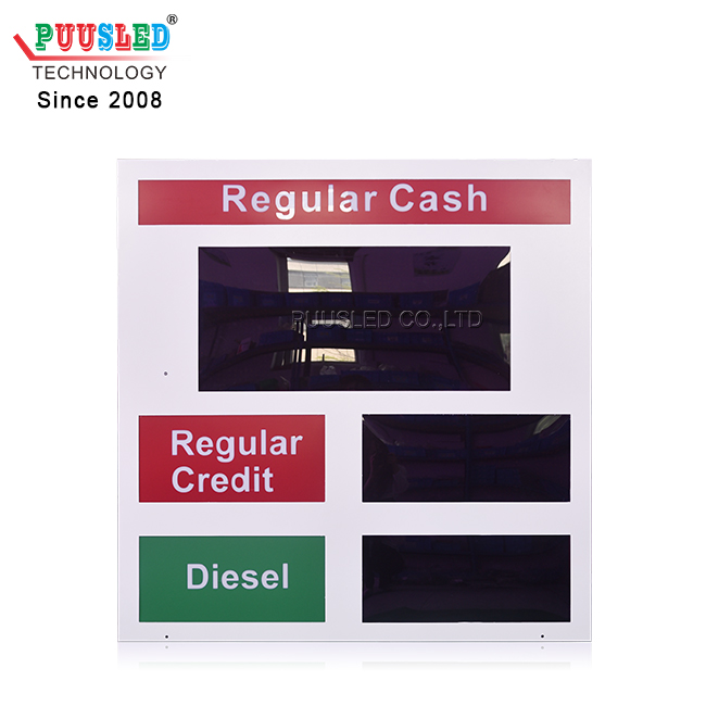 Outdoor Brightness PCB Digital Number LED Gas Price Sign Gas Station Lighting Box Oil Price Display for US Gas Station