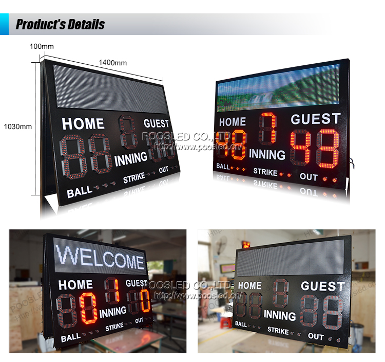 Super Design Outdoor Scoreboard Led Baseball Scoreboard for Sports Games Buy led baseball