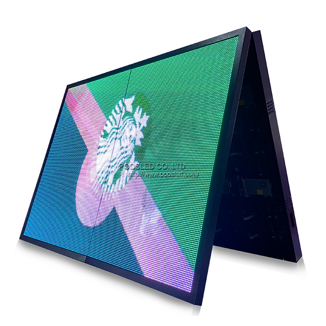 P10 Outdoor Advertising LED Display Double Sided Led Railway Station Scrolling Signs LED Display Board Full Color with Edit Software 