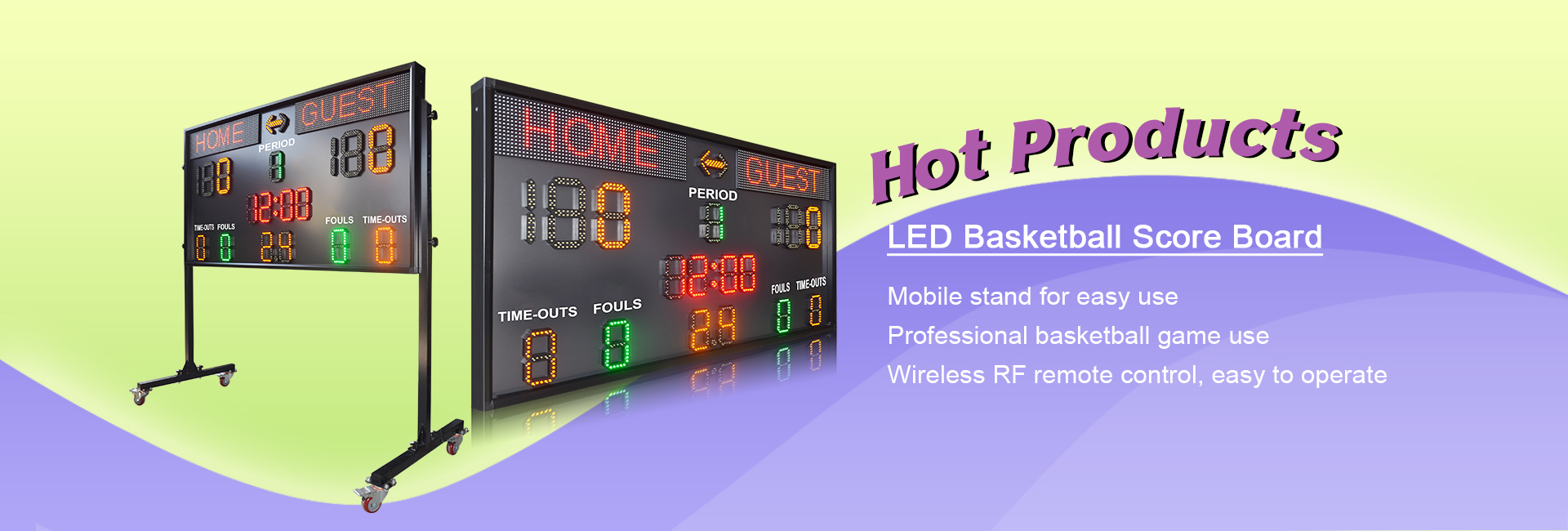led basketball scoreboard
