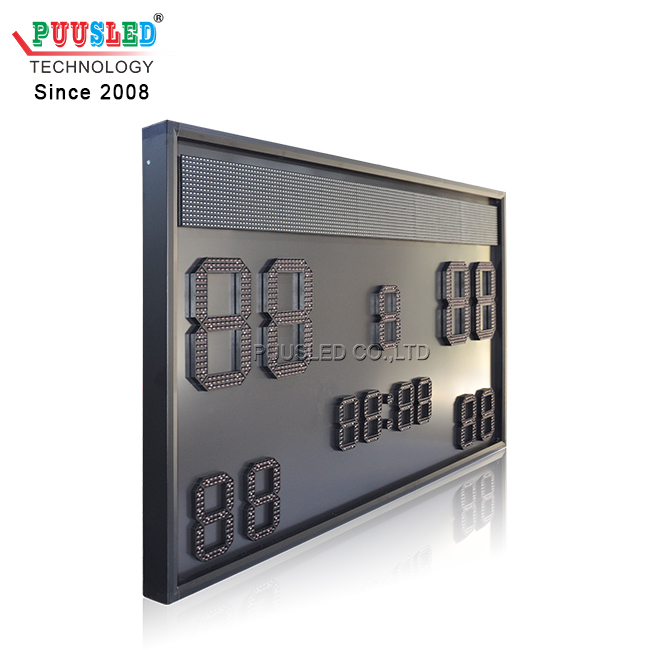 Outdoor Waterproof Red Color Led Digital Scoreboard HOME AWAY LED Football Scoreboard for Sport Games