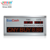 1.0 Inch LED Digital Currency Exchange Rate Board New Design for Indoor Use Airports Banks Retail Stores Featuring Red Display
