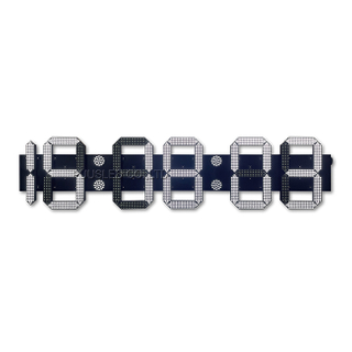 Large Outdoor Waterproof 7 Segment LED Digital Wall Clock High Brightness Display for Exhibition Hall Shopping Mall