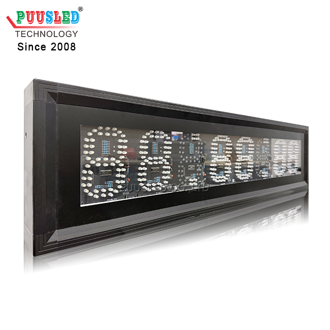 Customized Product H:M:S Timer Indoor PCB 7segments Led Digital Number Time and Temp Led Clock Sign