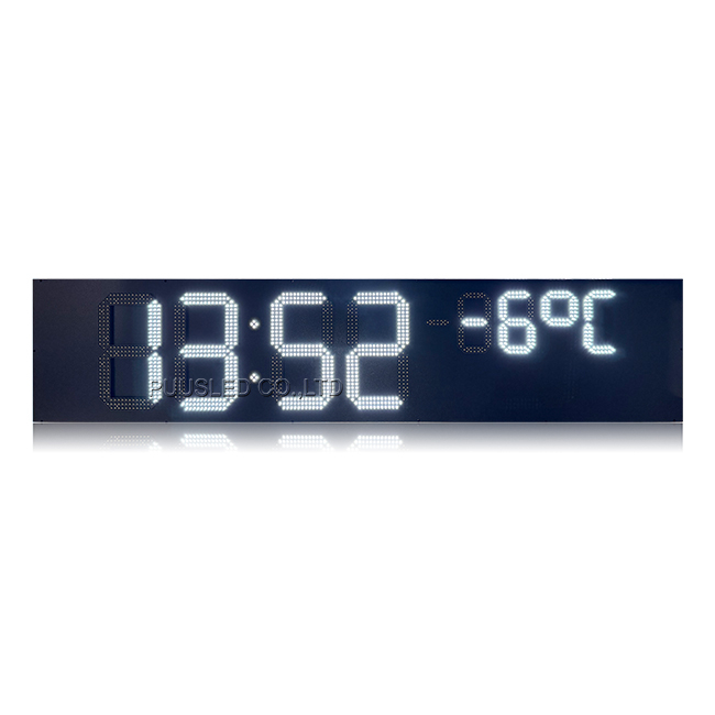 LED time & temp sign