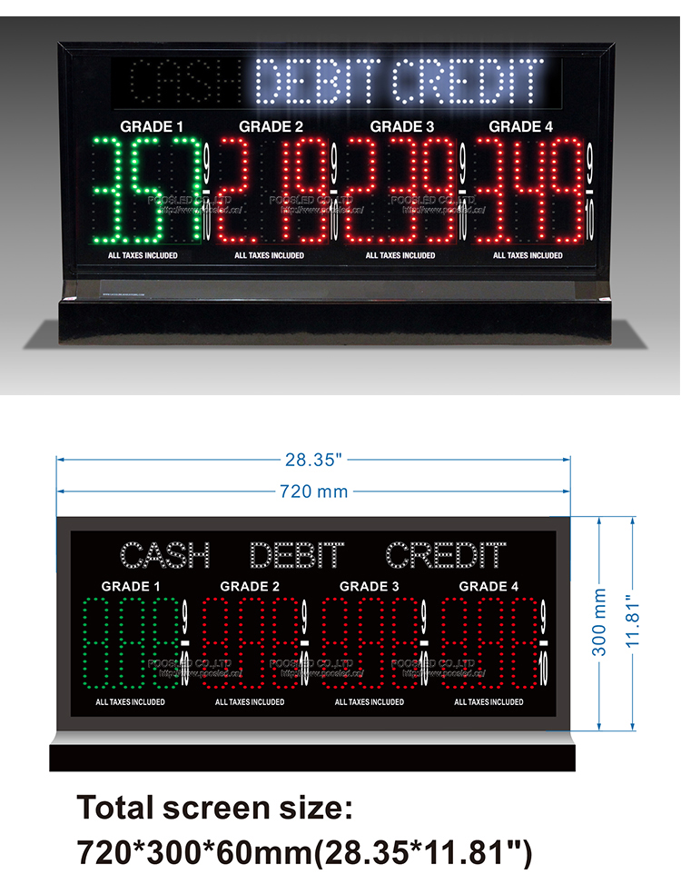 led gas price signs manufacturers