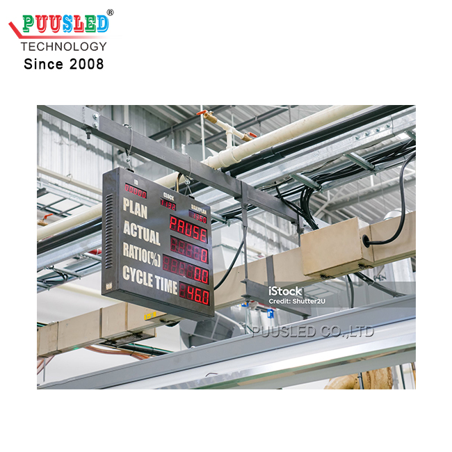 Indoor Led Display Output Monitoring Display Board Led scoreboards Production Board