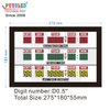 Indoor Mini Size 7 Segments LED Digital Wall Clock for Airports Exhibition Halls Education Retail Stores Hanging