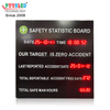 PUUSLED LEDDigit Days Scoreboard Red Color LED Construction Site Production Safety Days Scoreboard Suitable for Factories and Offices
