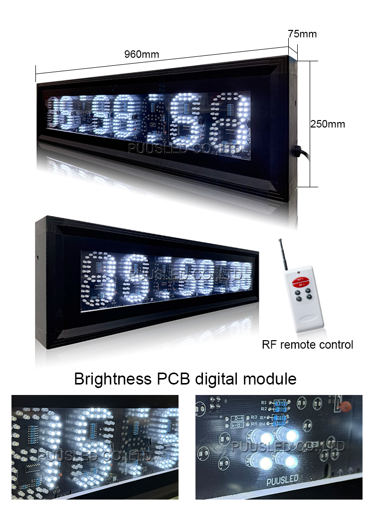 led wall clock