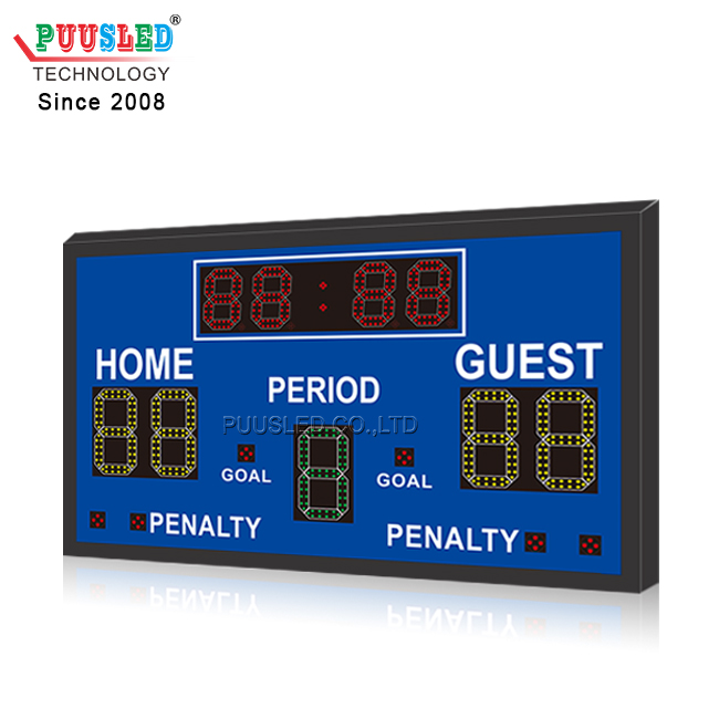 PUUSLED LED Digital Products LED Sports Scoreboard LED Sport Hockey Gametime Display LED Hockey Scoreboards for Match