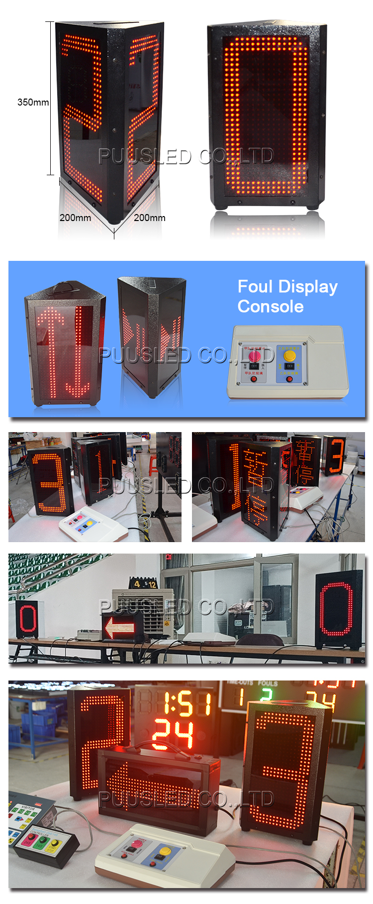 LED basketball scoreboard