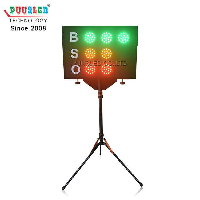 Portable Electronic Baseball Counting Board Outdoor LED Sports Scoreboard Led Baseball BSO Counter for Games