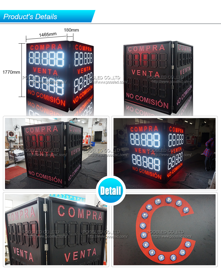 led display board rate exchange