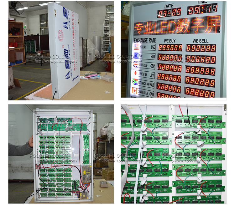 nixie tube digit exchange rate board