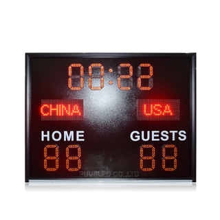 New Arrival Portable 8 Inch Red LED Sports Scoreboard Led Football Scoreboard 