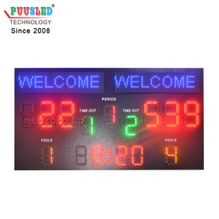 Hot sale scoreboard for sports games IP53 waterproof outdoor basketball scoreboard electronic digital basketball scoreboard