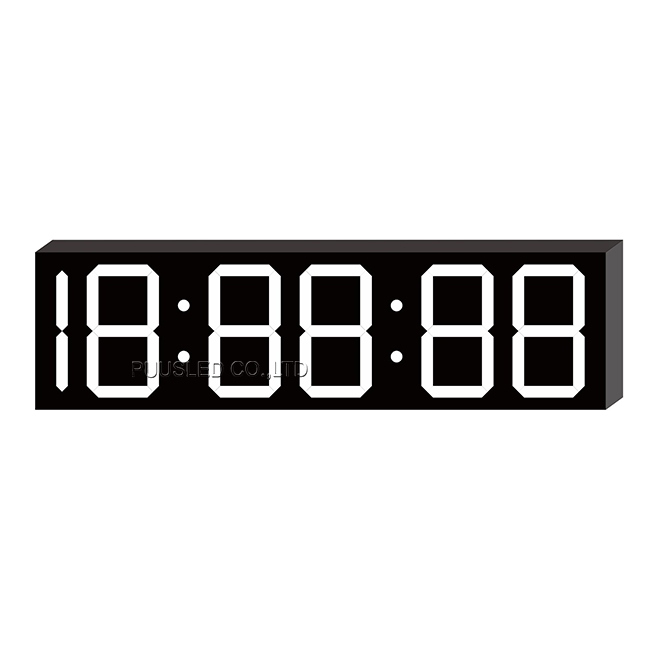 Outdoor Waterproof 7 Segments LED Digital Wall Clock for Airports Exhibition Halls Education Retail Stores Hanging