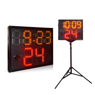 PUUSLED Professional Outdoor High Brightness 7 Segments LED Basketball Scoreboard Shotclocks for Basketball Matches